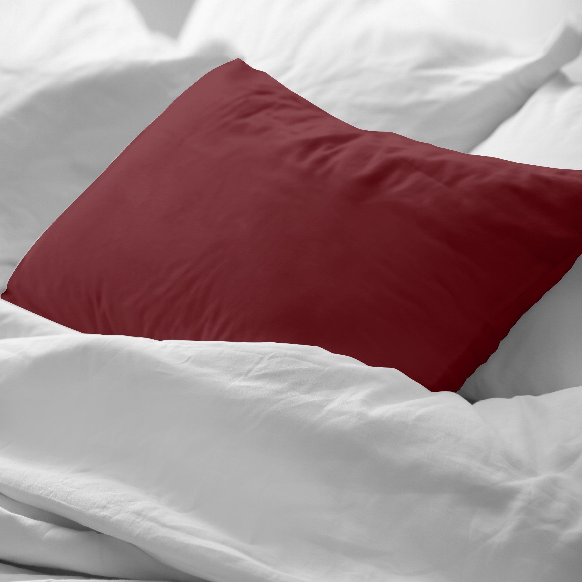 Plain Red Pillowcase