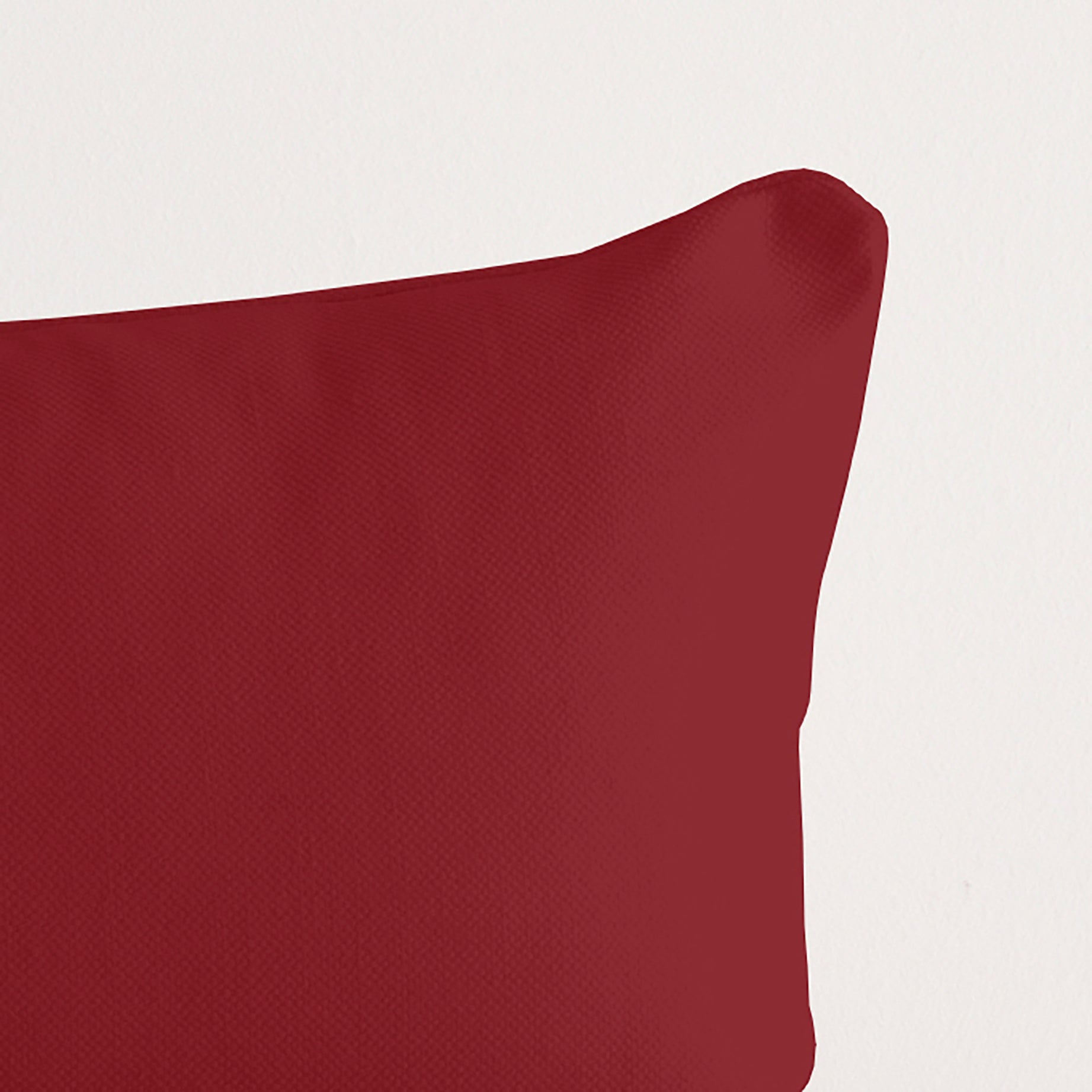 100% cotton cushion cover, plain red, 30x50 cm