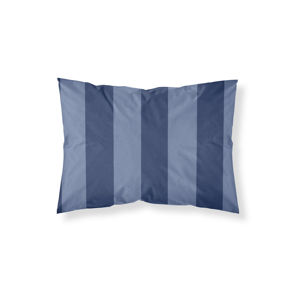 Romani Blue Percale Pillowcase 200 Thread Count