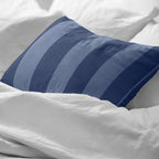 Romani Blue Percale Pillowcase 200 Thread Count