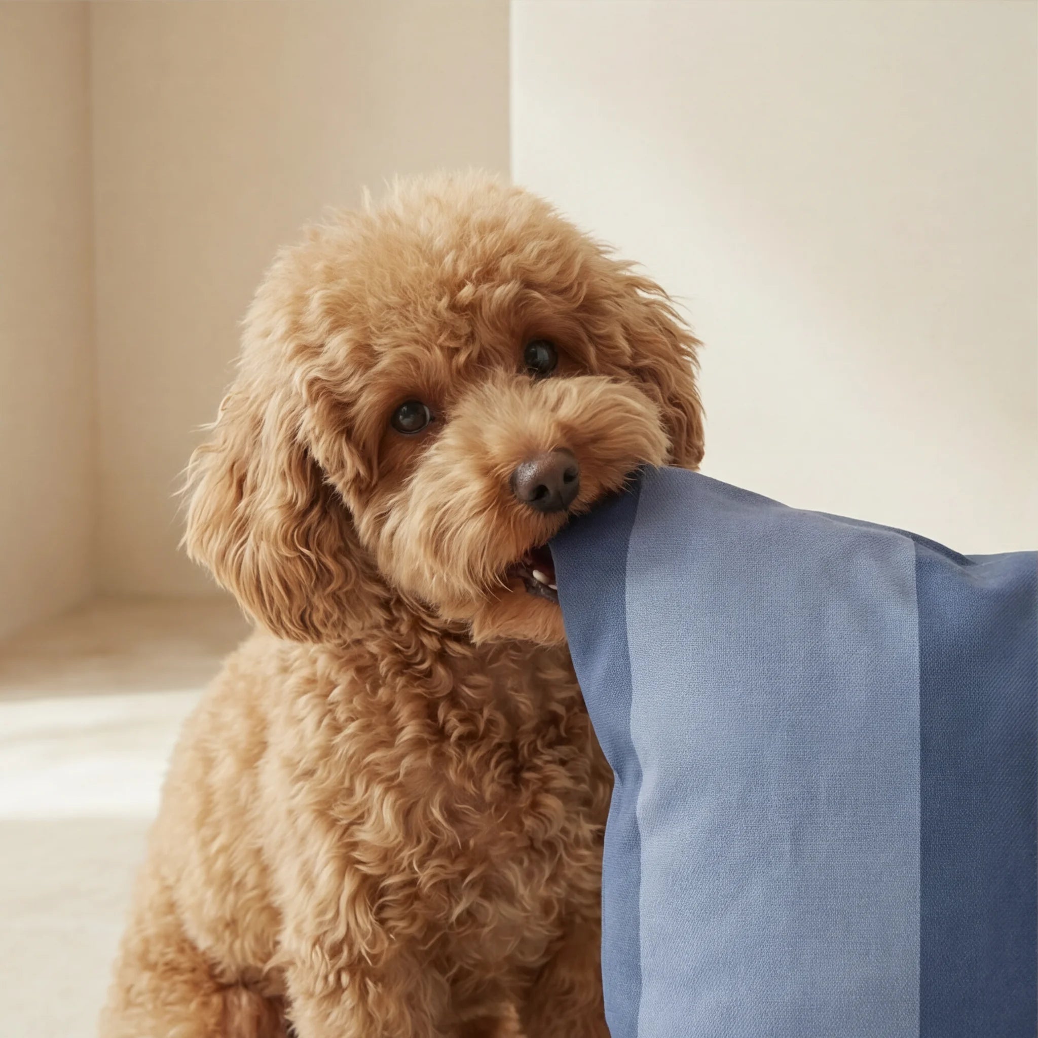 Stain-resistant Pet Bed Cover Romani Blue