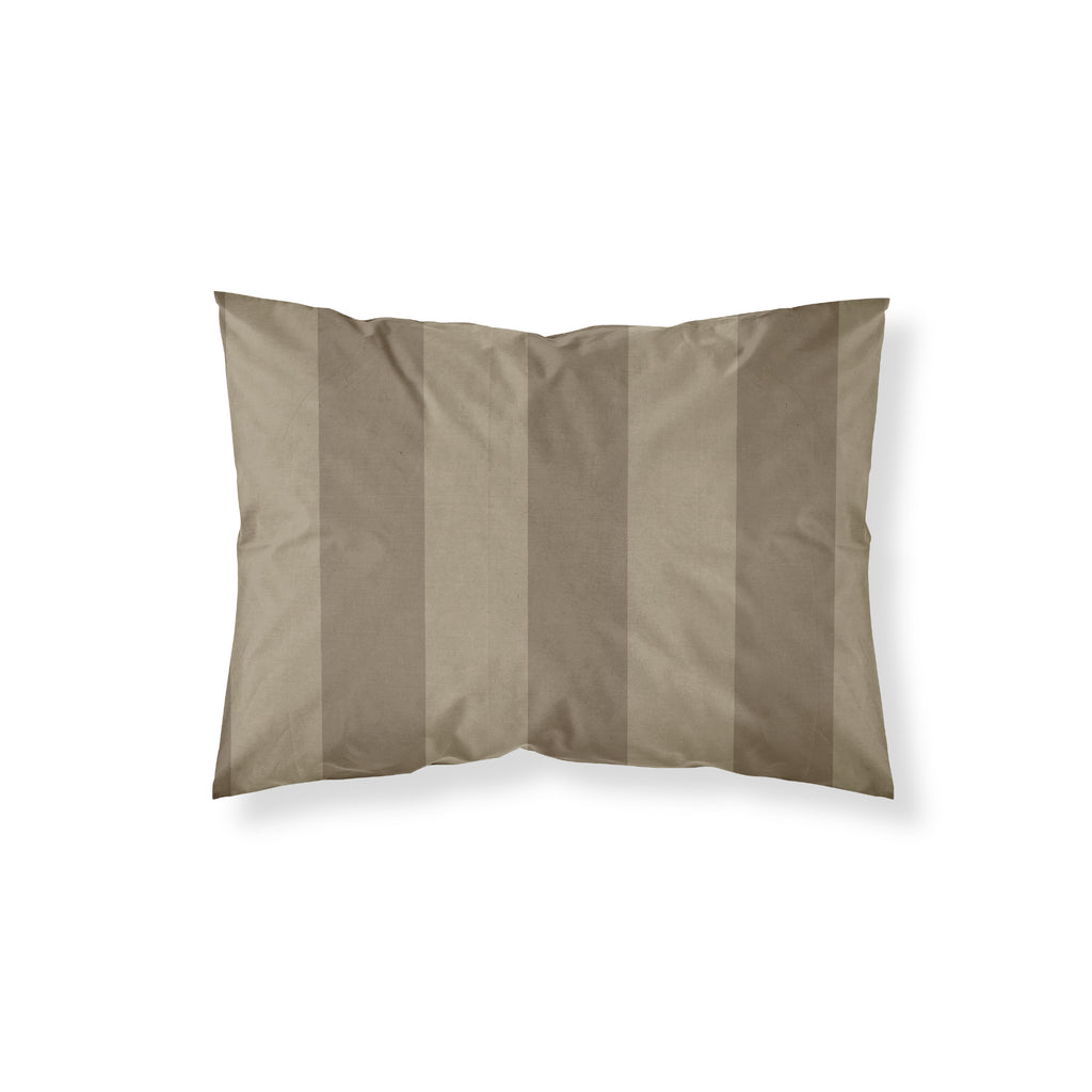 Romani Brown Percale Pillowcase 200 Thread Count