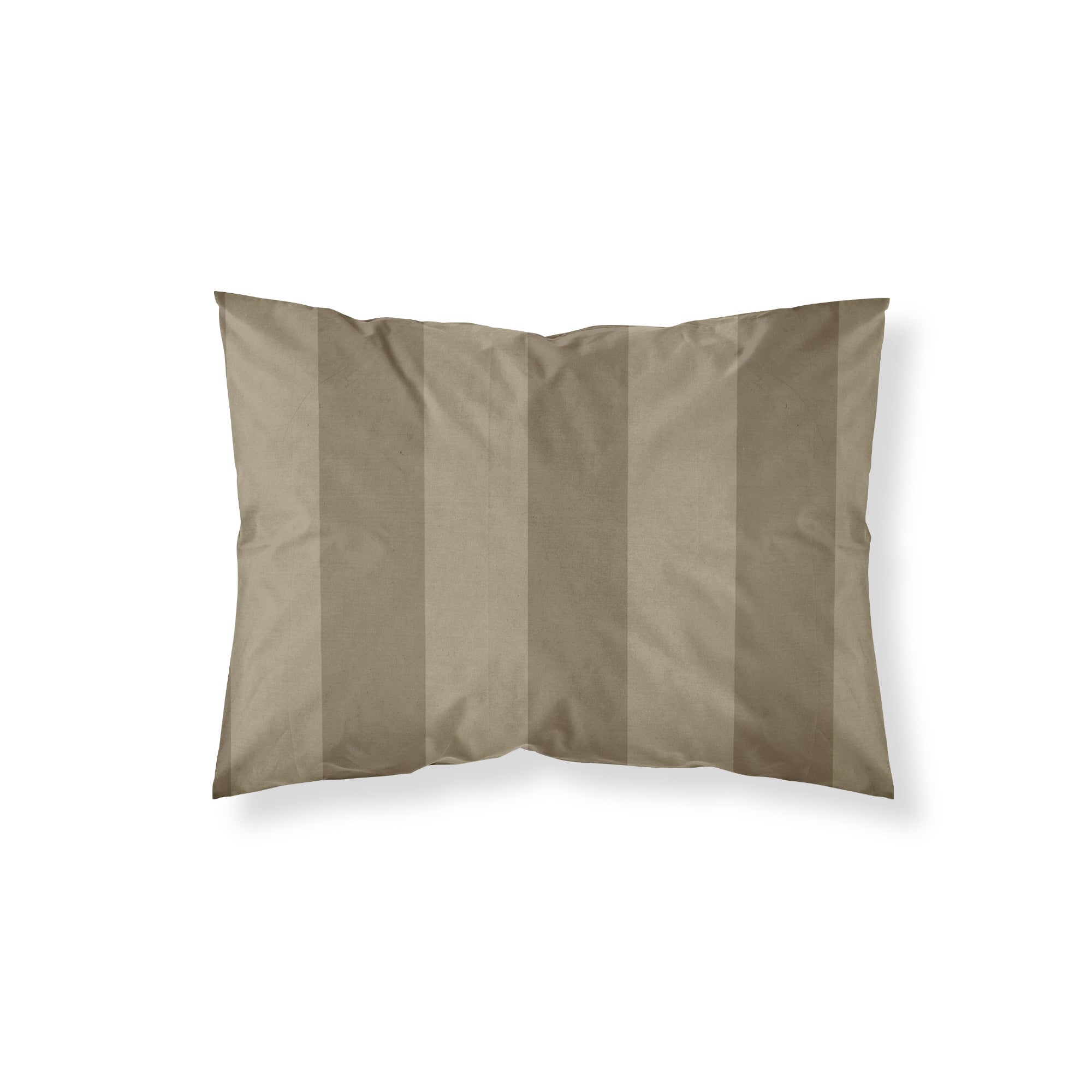 Romani Brown Percale Pillowcase 200 Thread Count