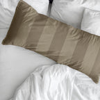 Romani Brown Percale Pillowcase 200 Thread Count
