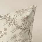 Romani Brown Cushion Cover, 100% Cotton, 50x50 cm