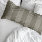 Funda de almohada Romani Marron tacto suave