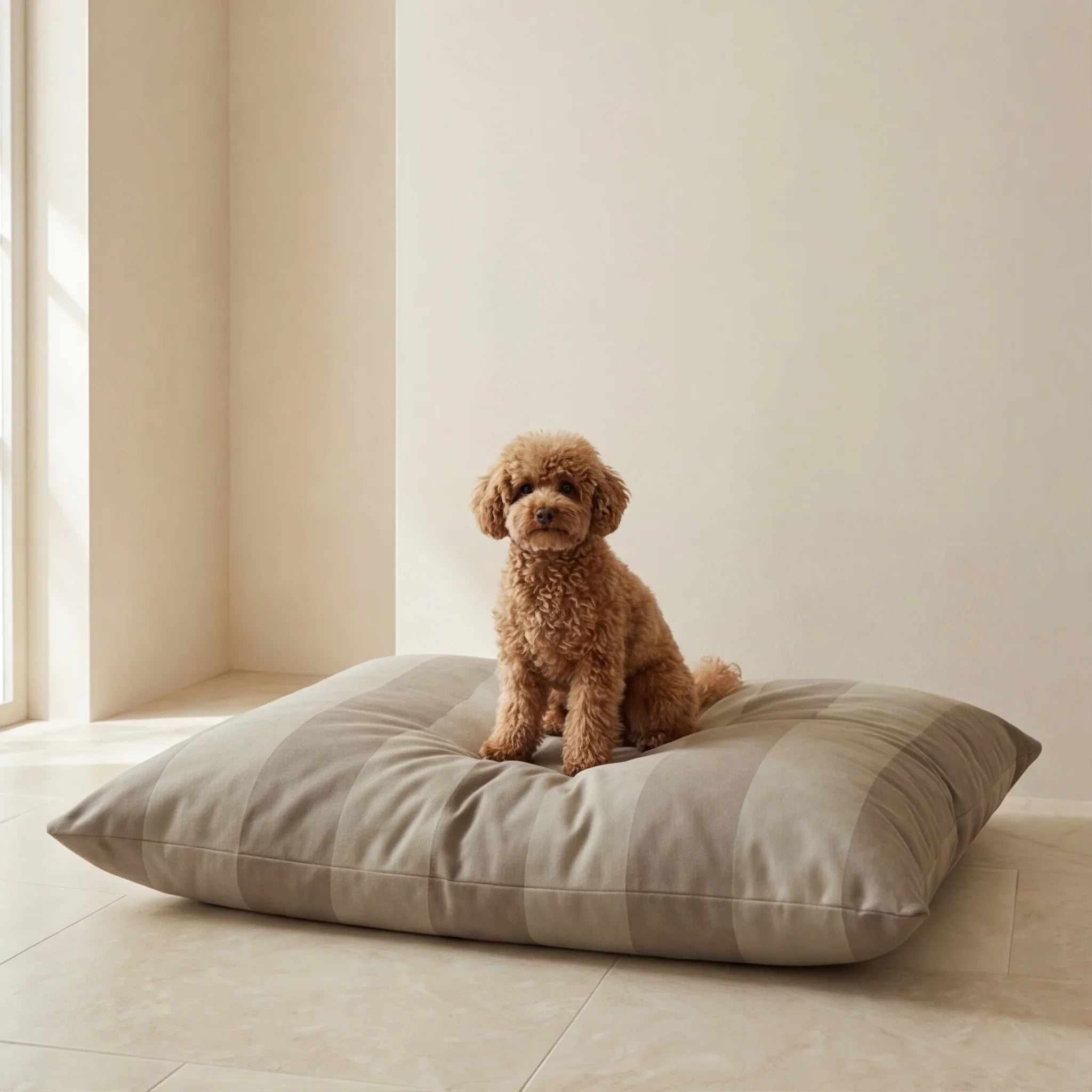 Lit pour animaux déhoussable antitaches Romani Marron