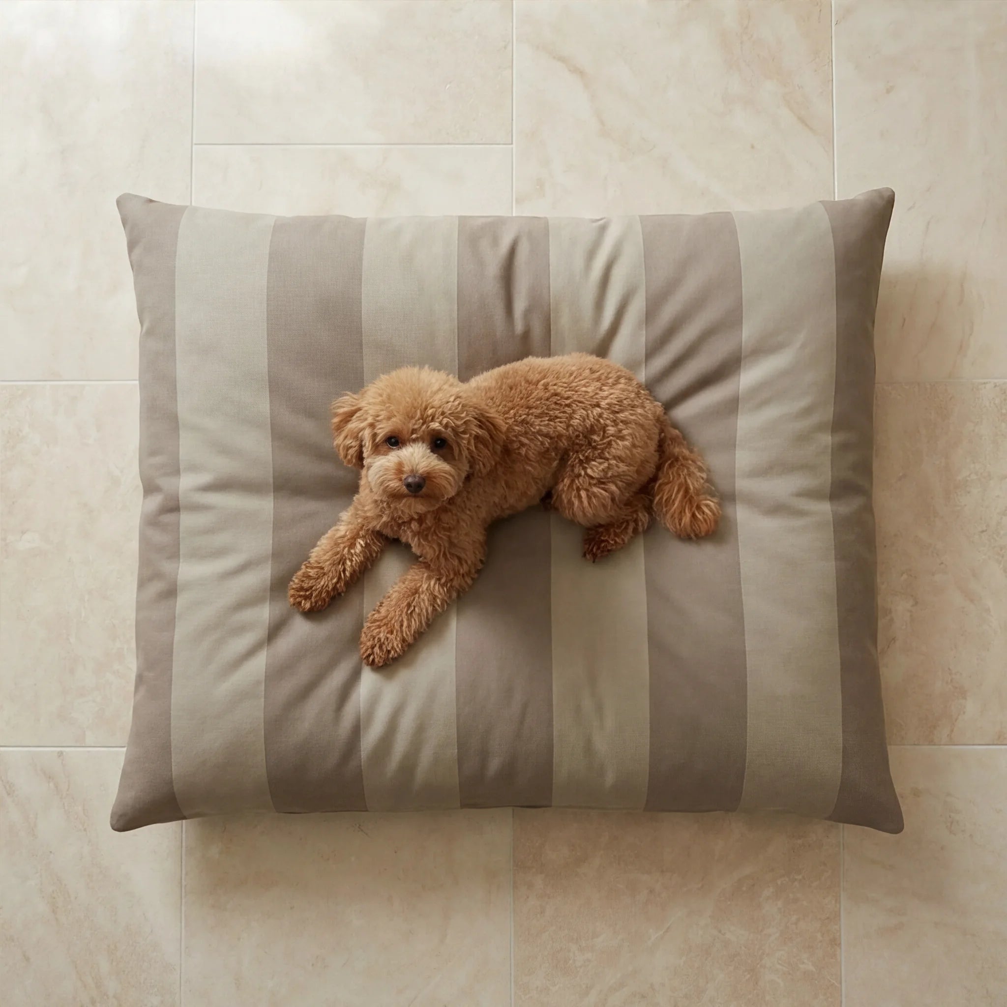 Lit pour animaux déhoussable antitaches Romani Marron