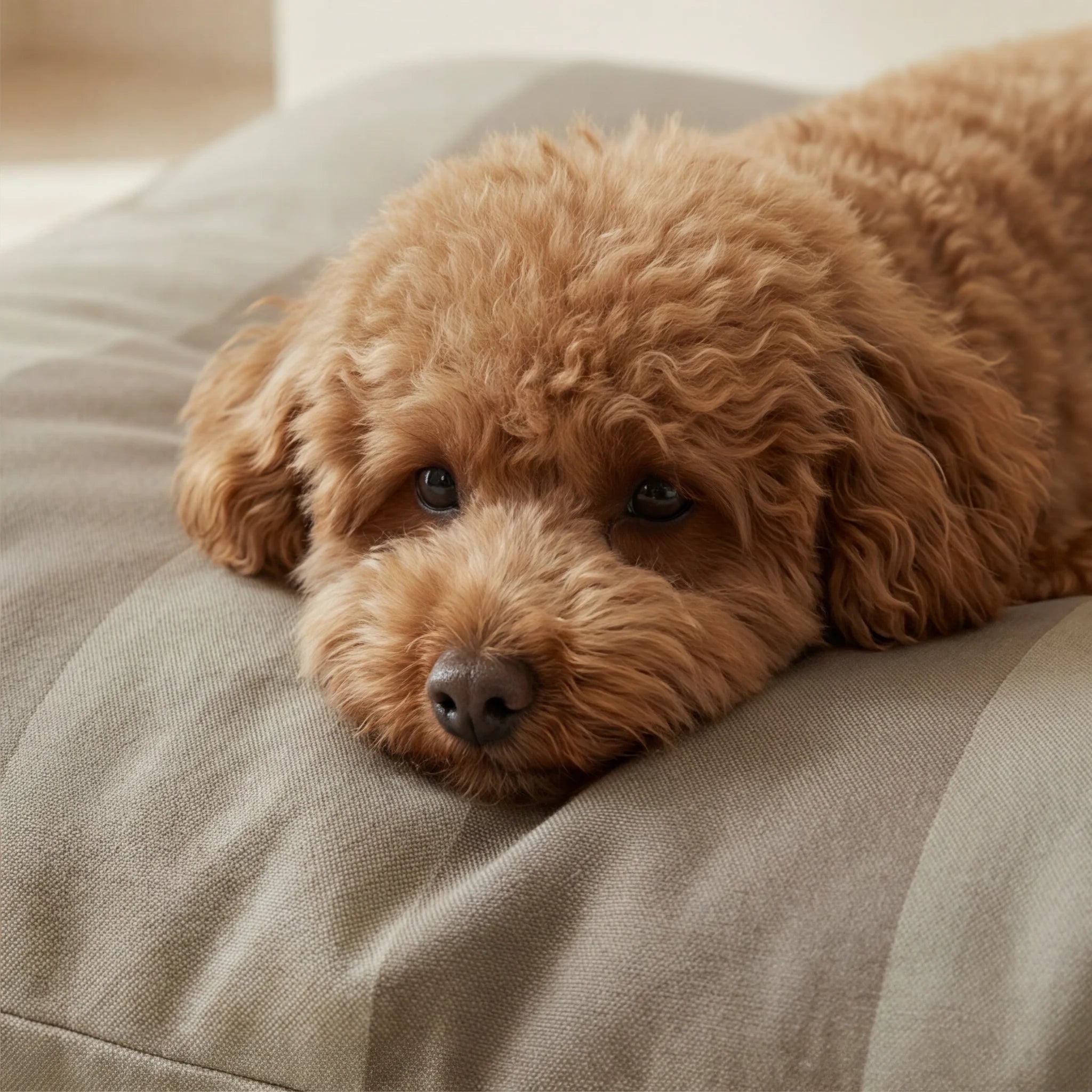 Lit pour animaux déhoussable antitaches Romani Marron