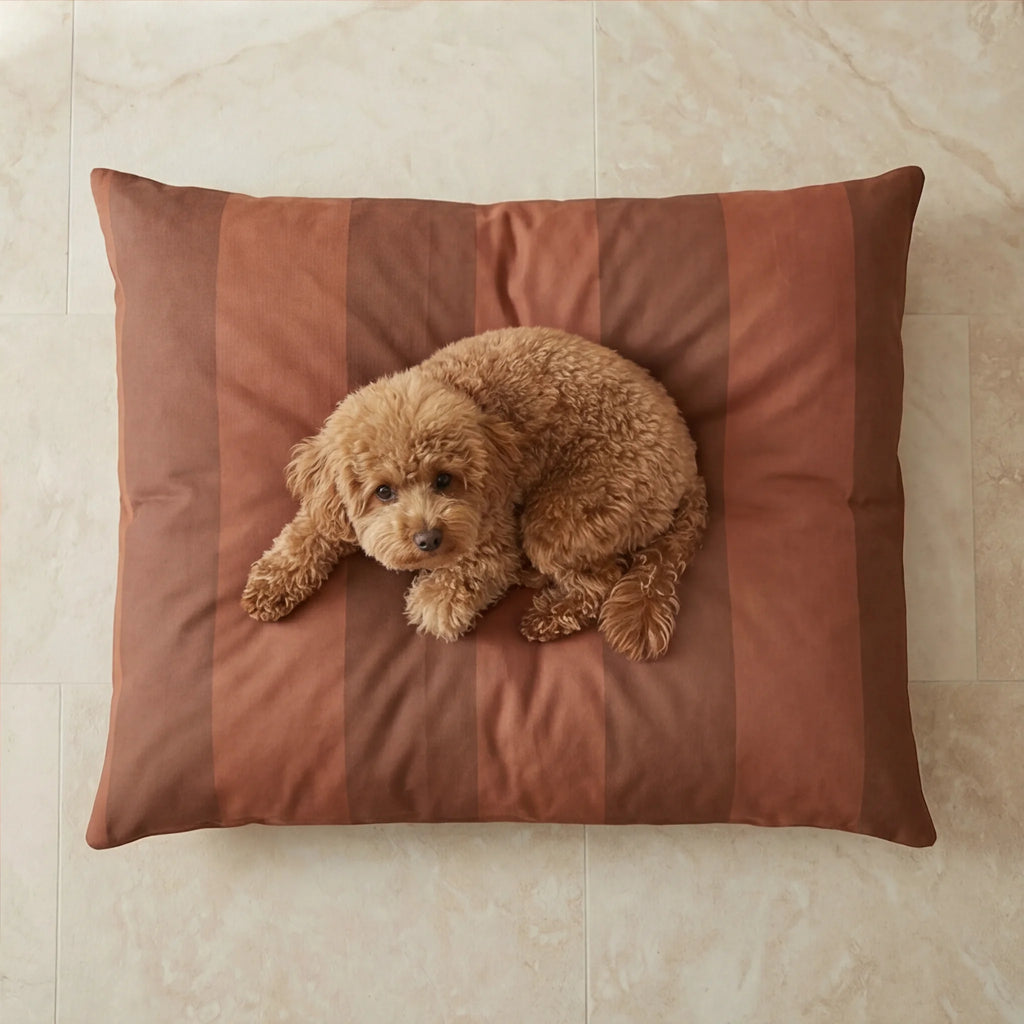 Romani Tile stain-resistant removable pet bed