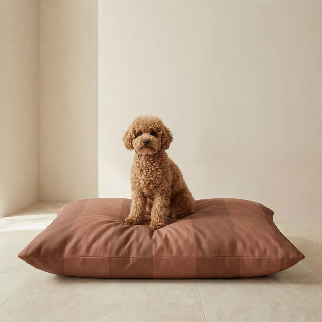 Romani Tile stain-resistant removable pet bed