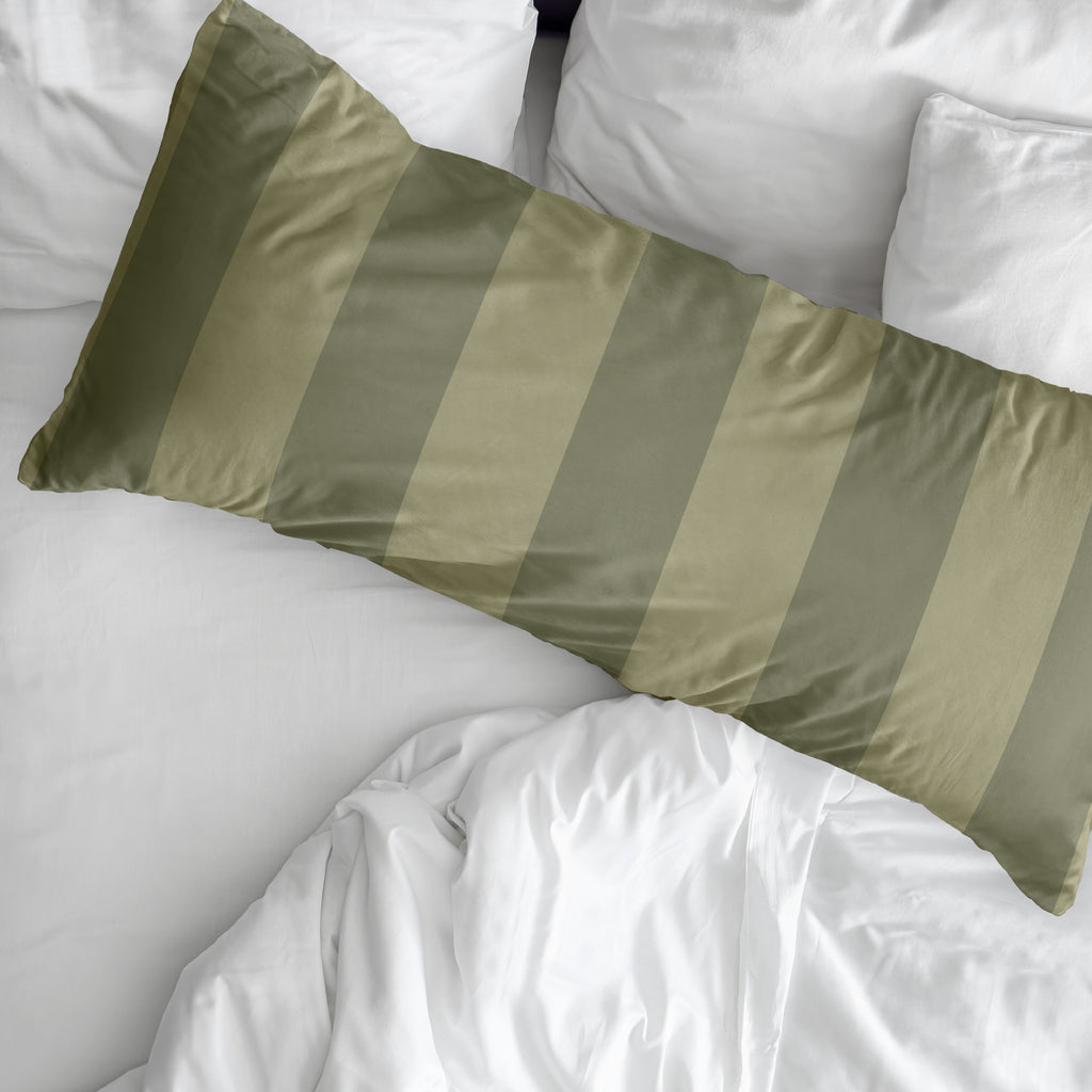 Romani Green Percale Pillowcase 200 Thread Count