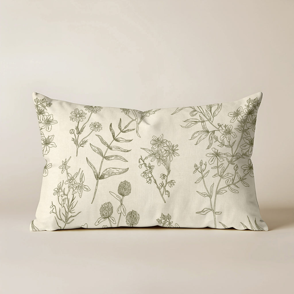 100% cotton cushion cover 30x50 cm Romani Green Cont