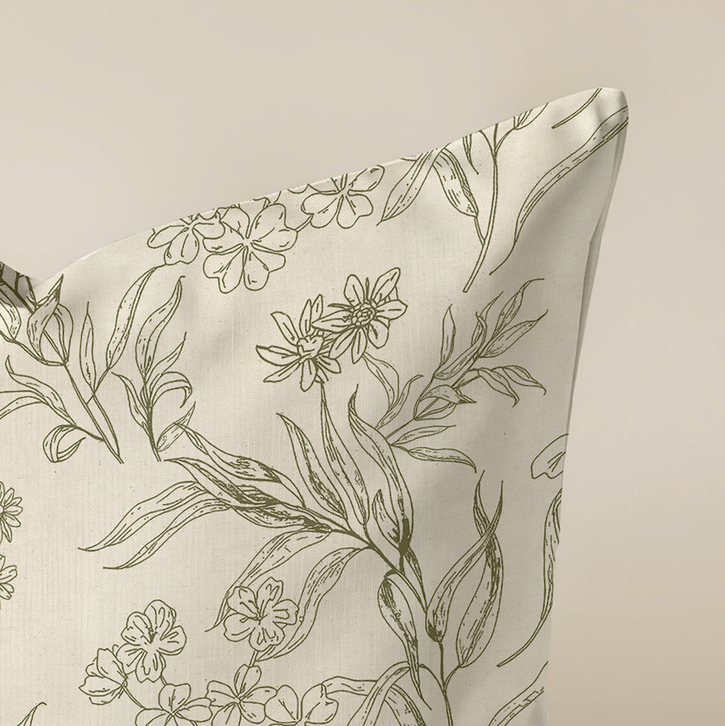 Romani Verde Cont 100% Cotton Cushion Cover 50x50 cm