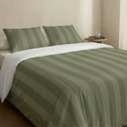 Housse de couette en percale Romani Green 200 fils/cm²