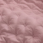 Couvre-lit matelassé uni, rose, doux au toucher