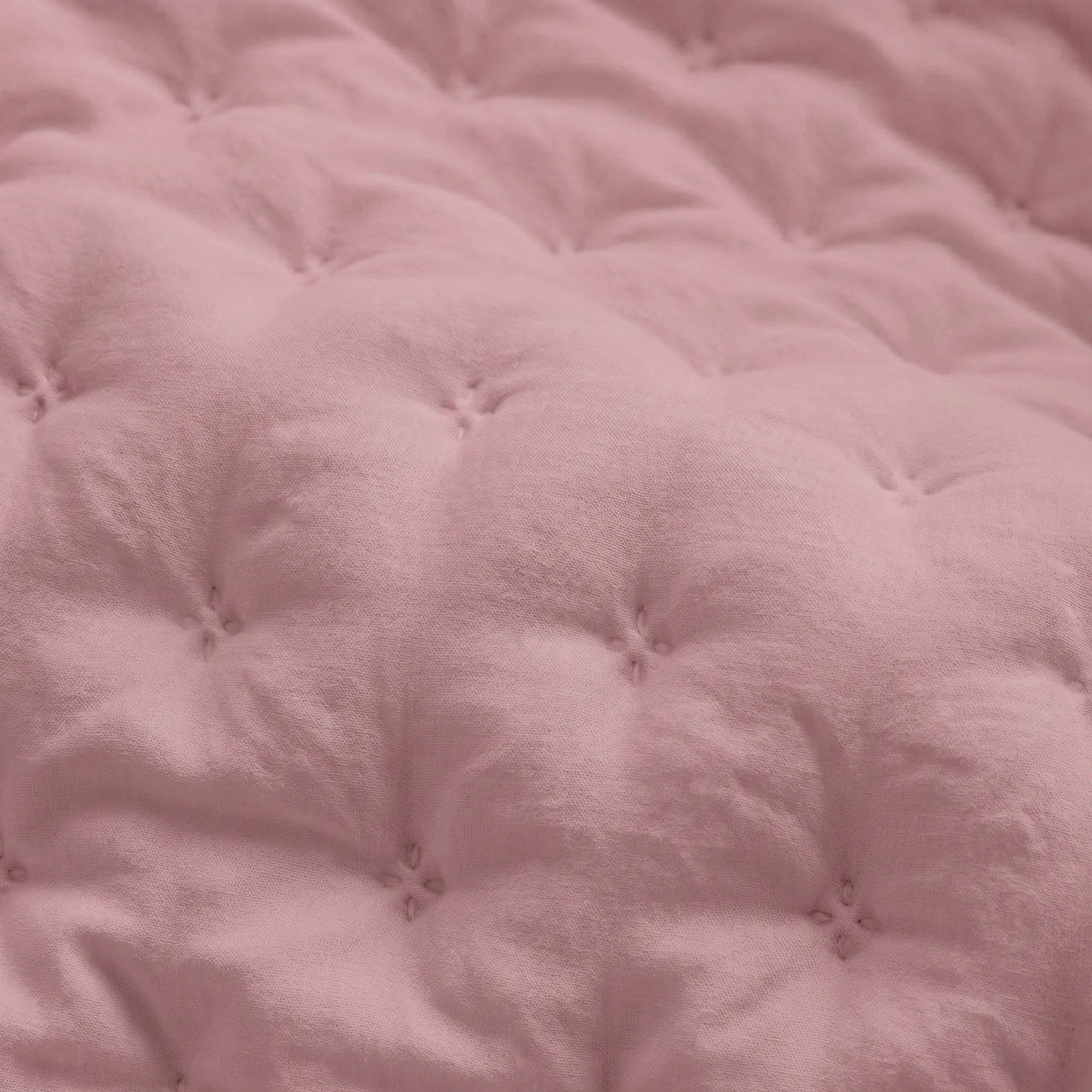 Couvre-lit matelassé uni, rose, doux au toucher