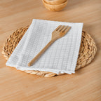 Pack 2 servilletas Waffle Blanco 45x45 cm