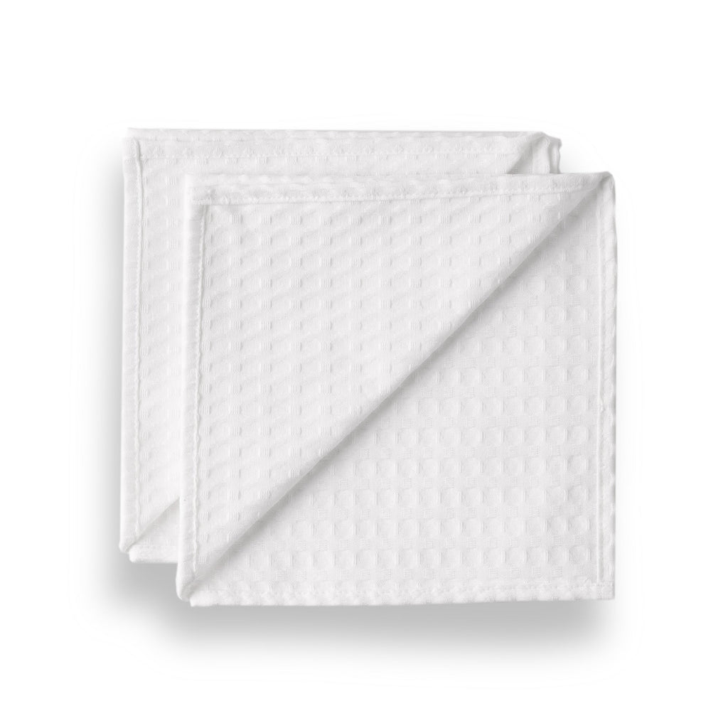 Pack 2 servilletas Waffle Blanco 45x45 cm