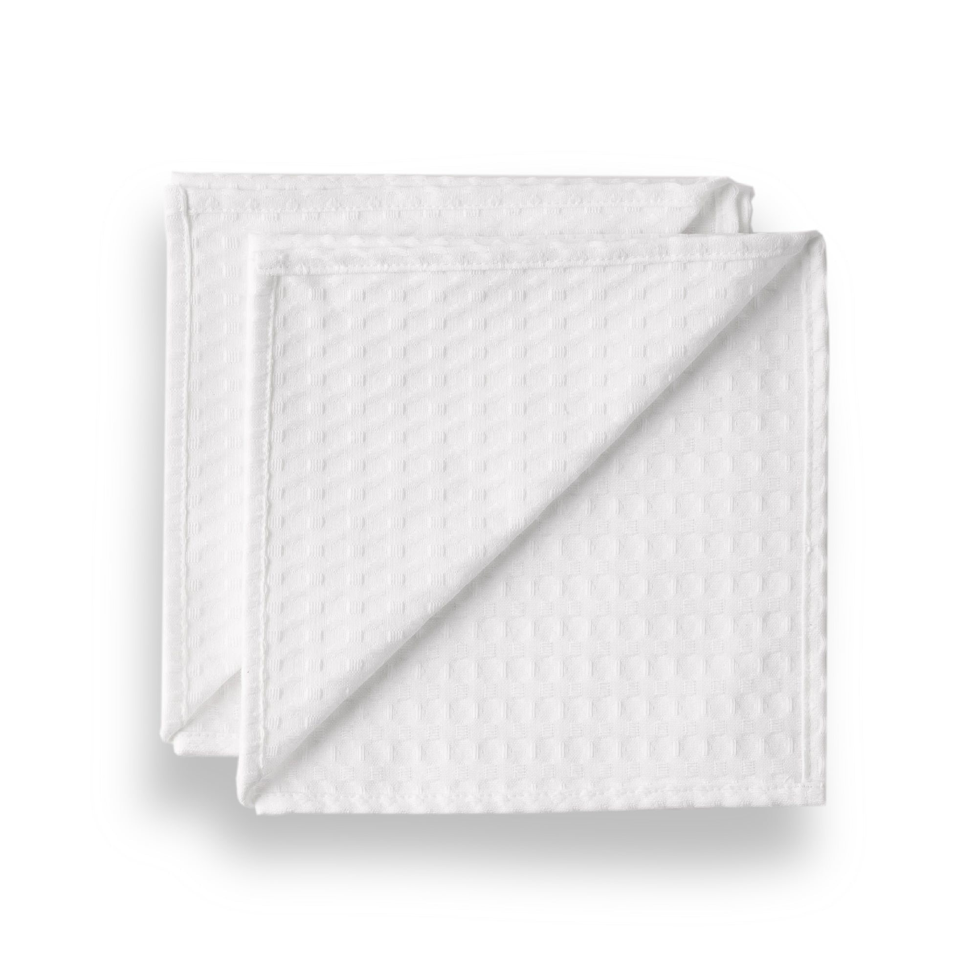 Pack 2 servilletas Waffle Blanco 45x45 cm