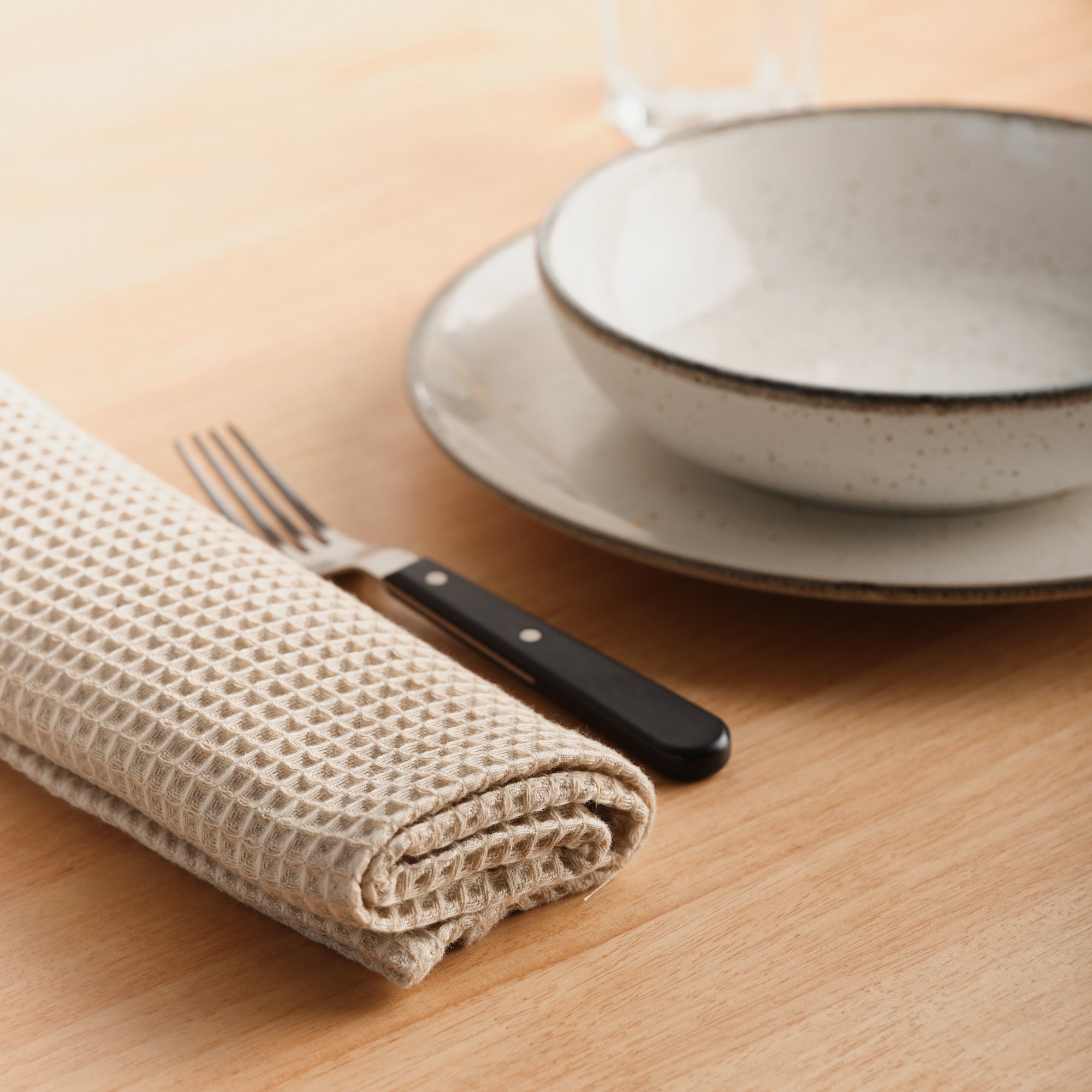 Pack 2 servilletas Waffle Lino 45x45 cm