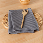 Pack 2 servilletas Waffle Titanium 45x45 cm