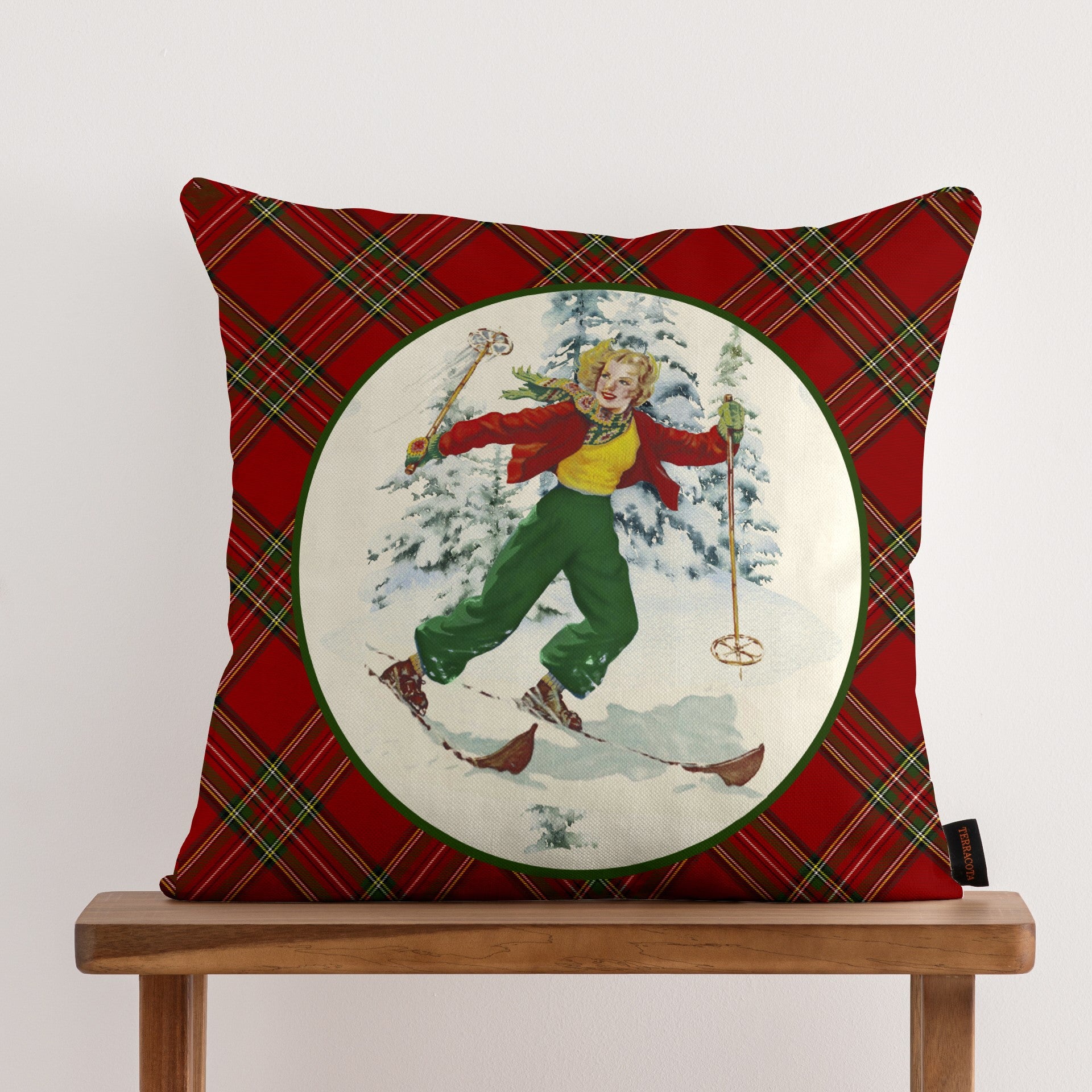 100% cotton Christmas Sky cushion cover A 50x50 cm
