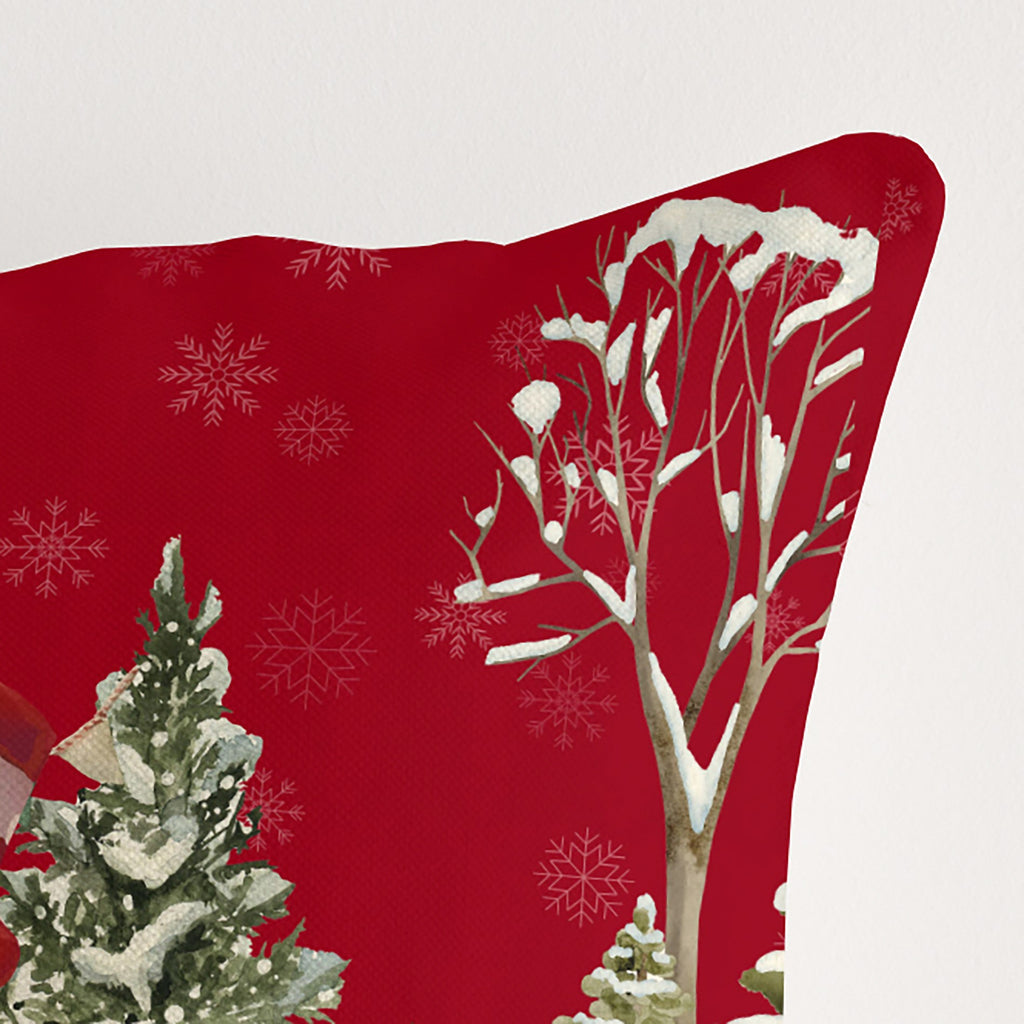 100% cotton Snowman cushion cover A 50x50 cm