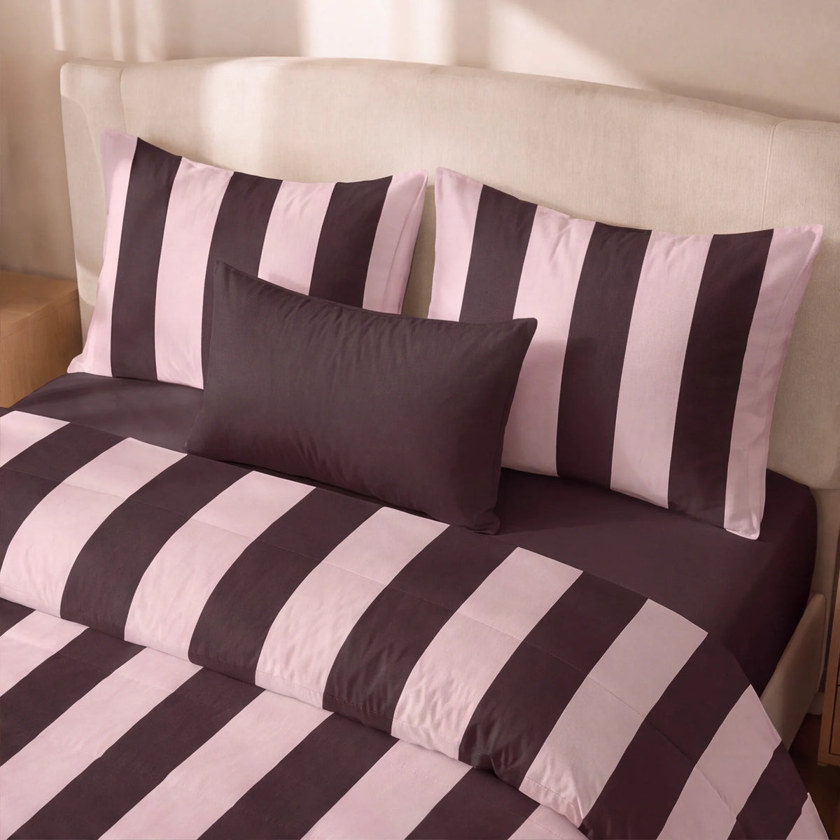 Edredón estampado acolchado Summer Stripes 59 tacto suave