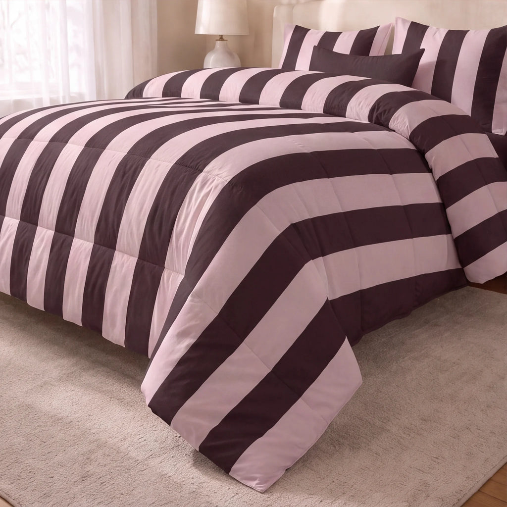 Edredón estampado acolchado Summer Stripes 59 tacto suave