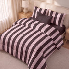 Edredón estampado acolchado Summer Stripes 59 tacto suave