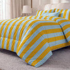 Edredón estampado acolchado Summer Stripes 2 tacto suave