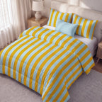 Edredón estampado acolchado Summer Stripes 2 tacto suave