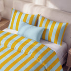 Edredón estampado acolchado Summer Stripes 2 tacto suave