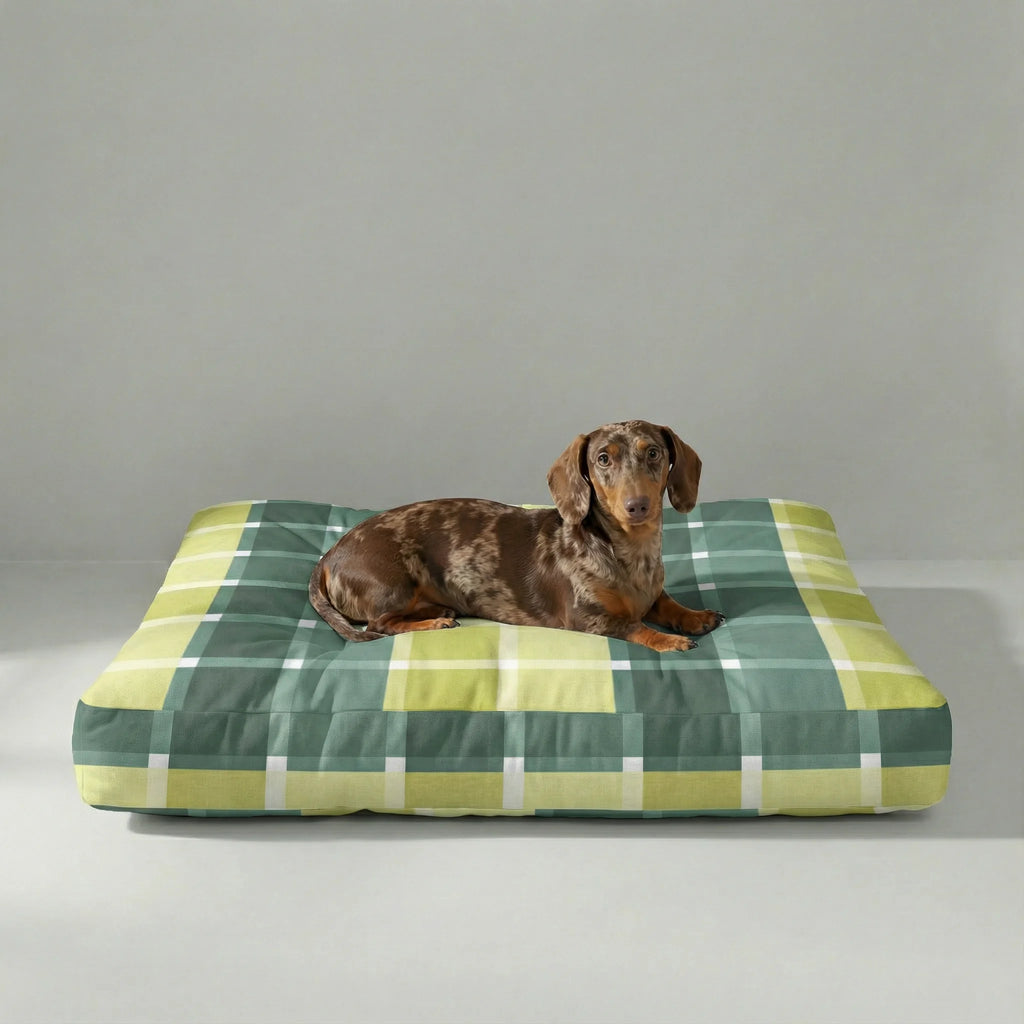 Lit pour animaux de compagnie Sutton Emerald à rembourrage épais et finition anti-taches