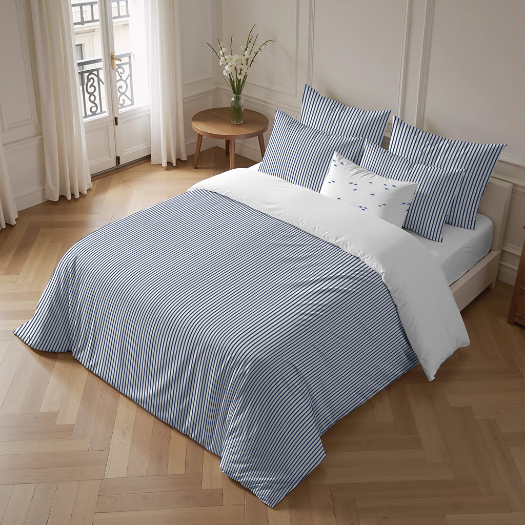 Tavernes percale duvet cover, 200 thread count