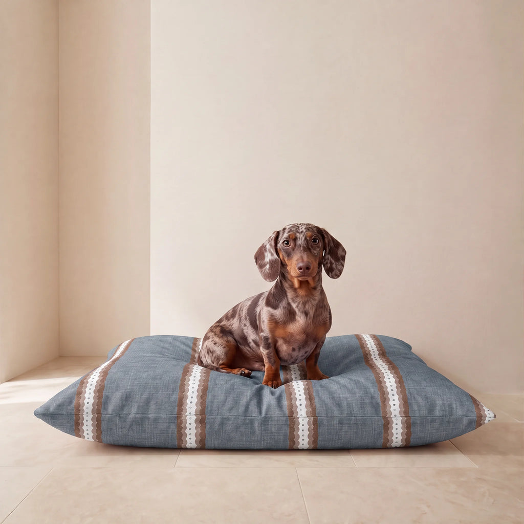 Cama para mascotas desenfundable antimanchas Teja Azul Soft
