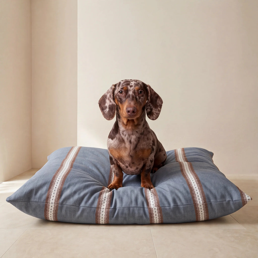 Cama para mascotas desenfundable antimanchas Teja Azul Soft