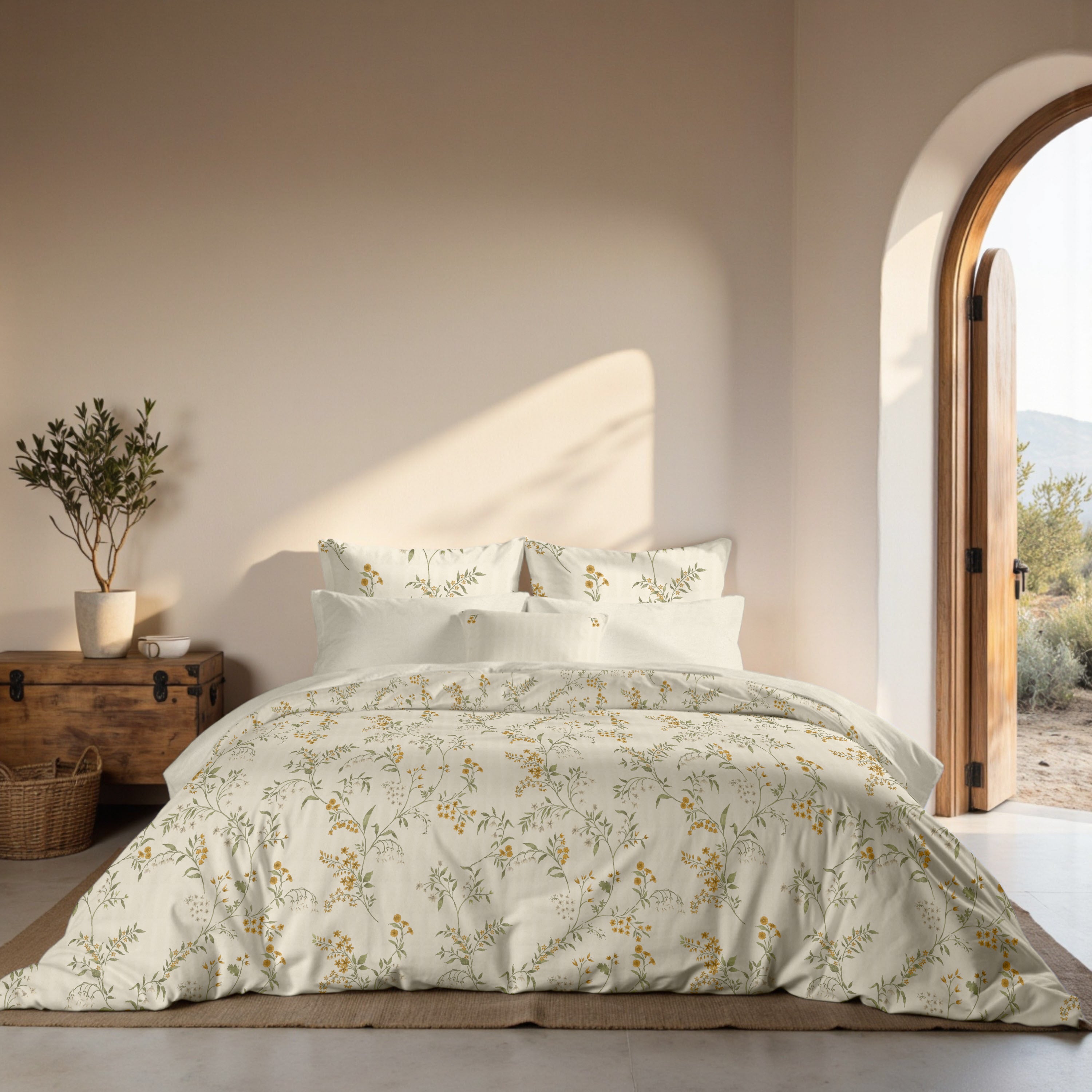 Tortosa percale duvet cover, 200 thread count