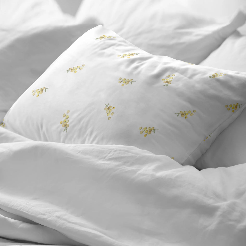 Taie d'oreiller en percale, 200 fils au pouce carré