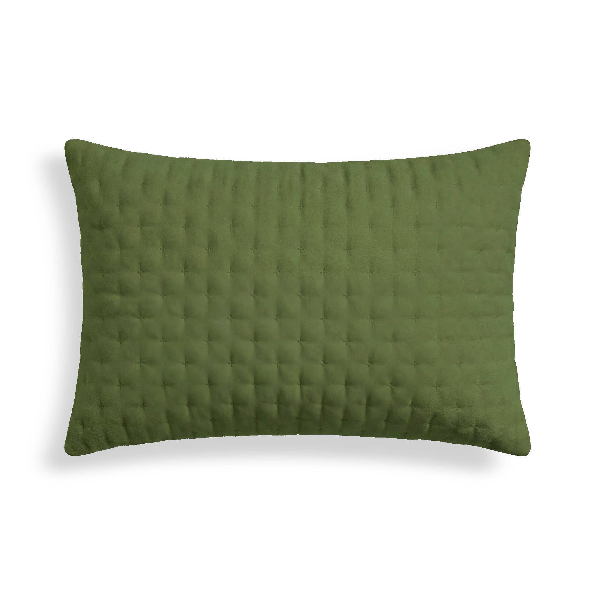 Housse de coussin unie matelassée Clover 30x50 cm