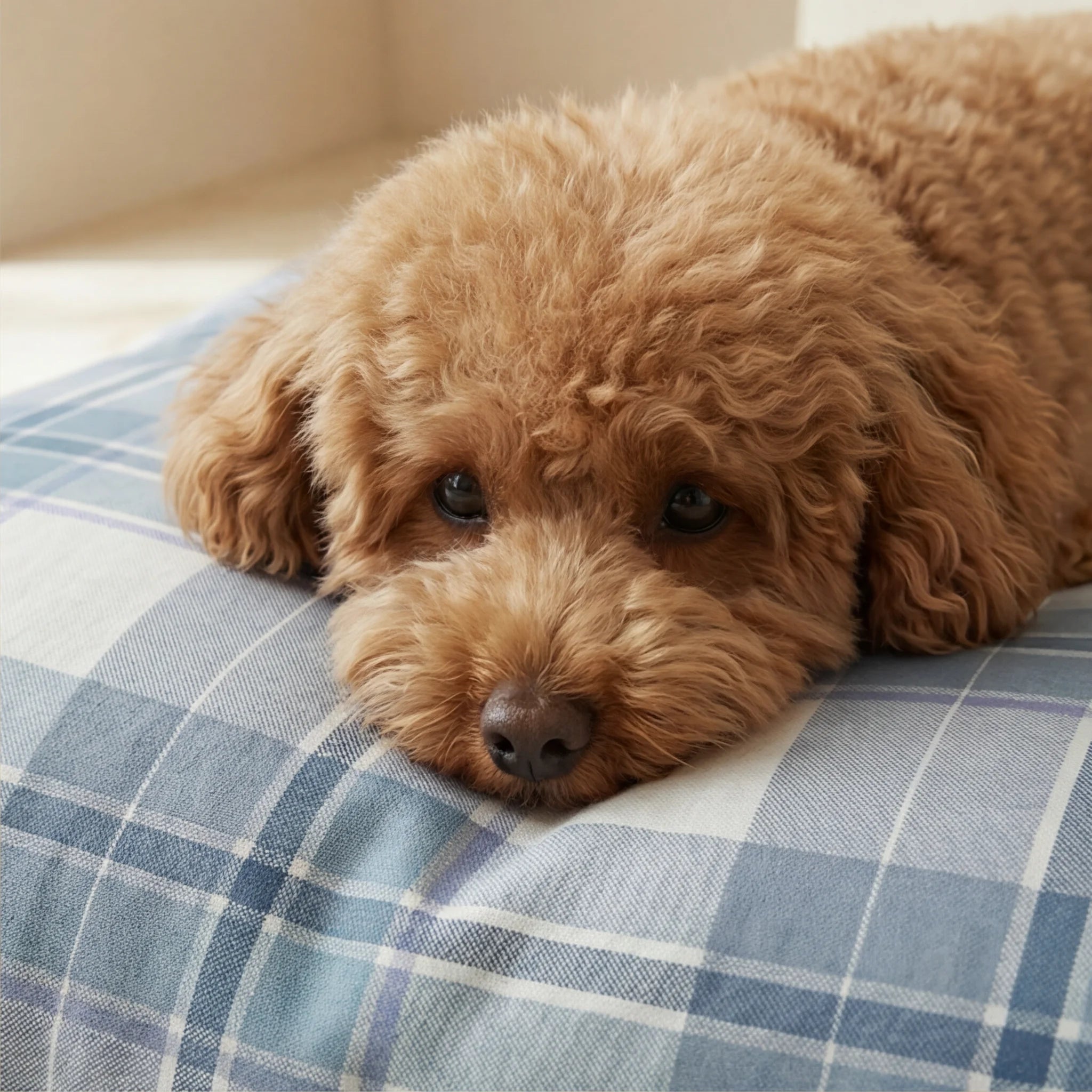 Lit pour animaux déhoussable antitaches Valdo Bleu