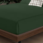 Plain Green 100% Cotton Sheet Set