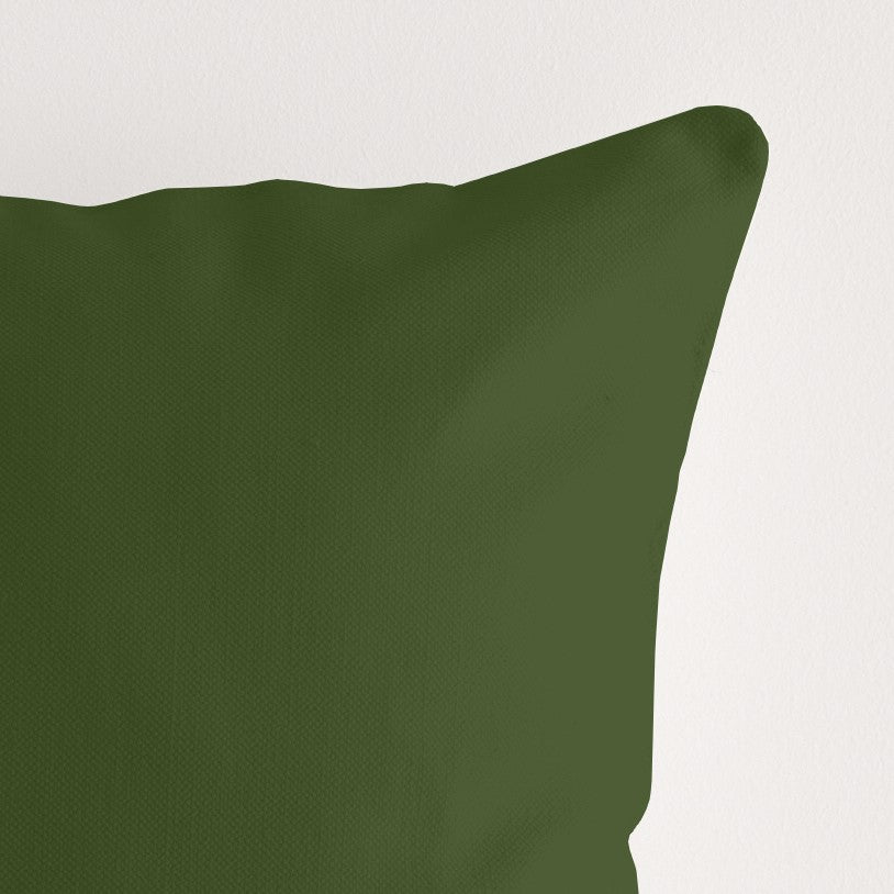 100% cotton cushion cover, plain green, 50x50 cm