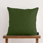 100% cotton cushion cover, plain green, 50x50 cm