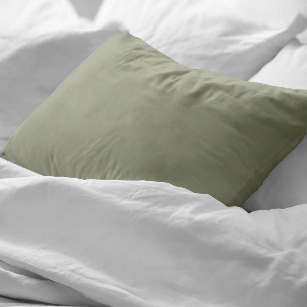 Green Soft 200 Thread Count Percale Pillowcase
