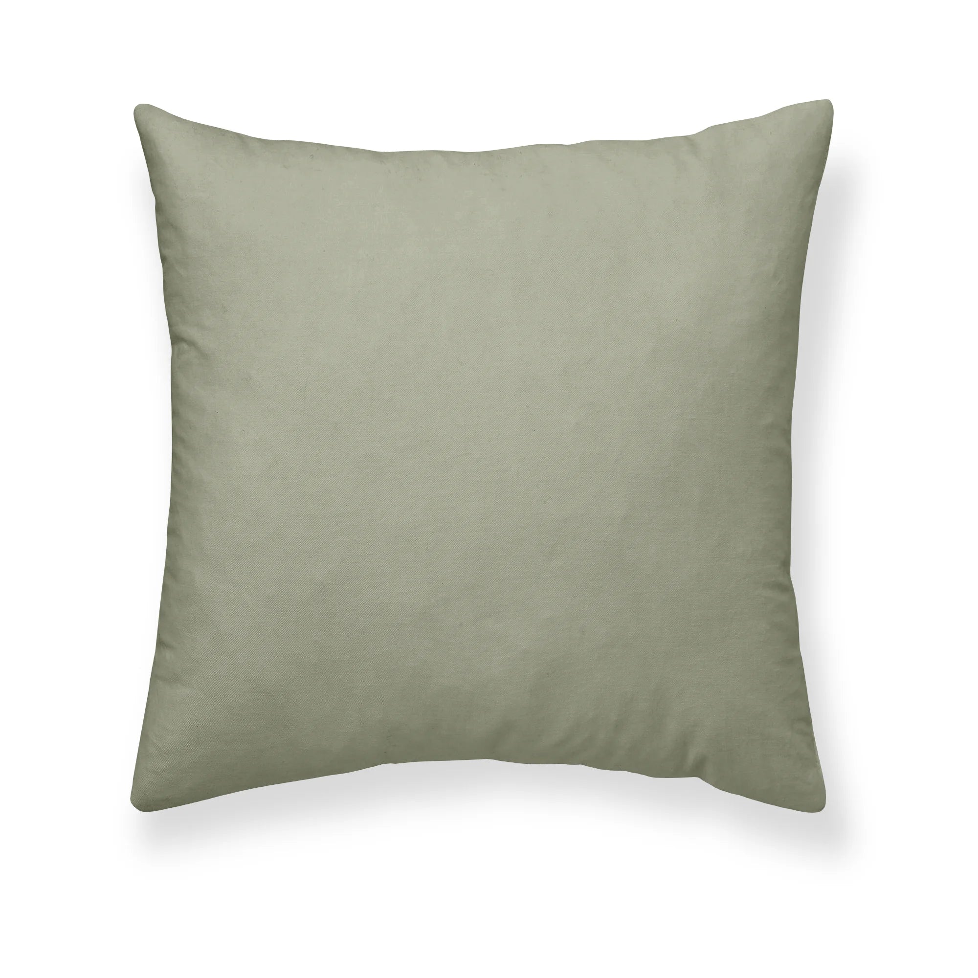 Taie d'oreiller percale 200 fils unie Vert Doux