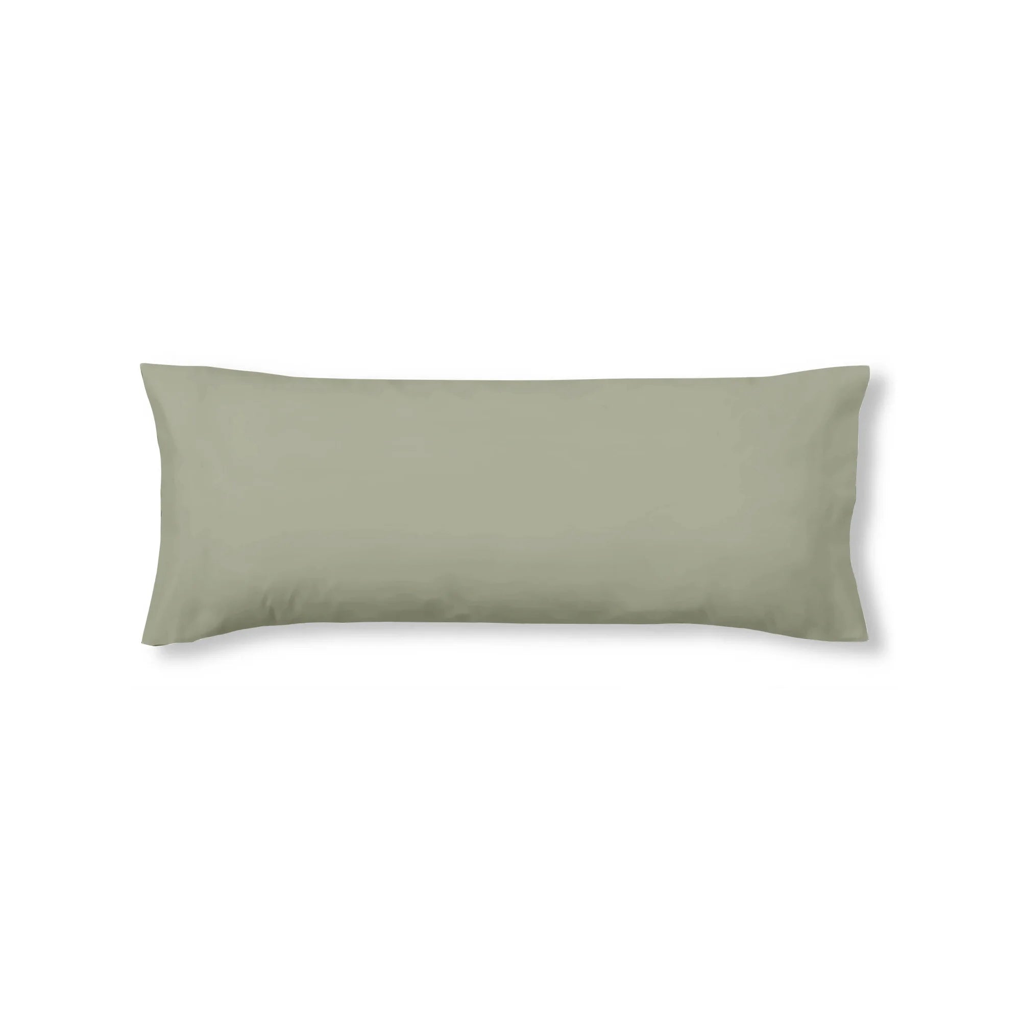 Taie d'oreiller percale 200 fils unie Vert Doux