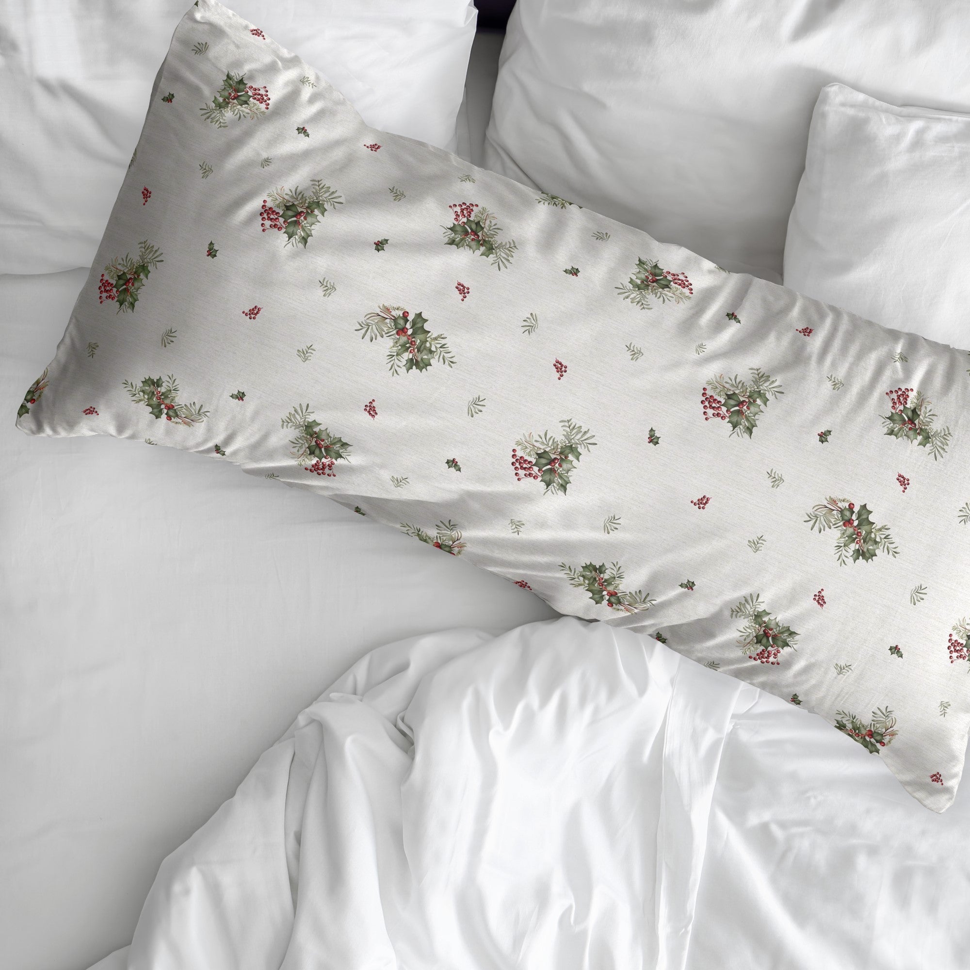 Winter Holly Pillowcase