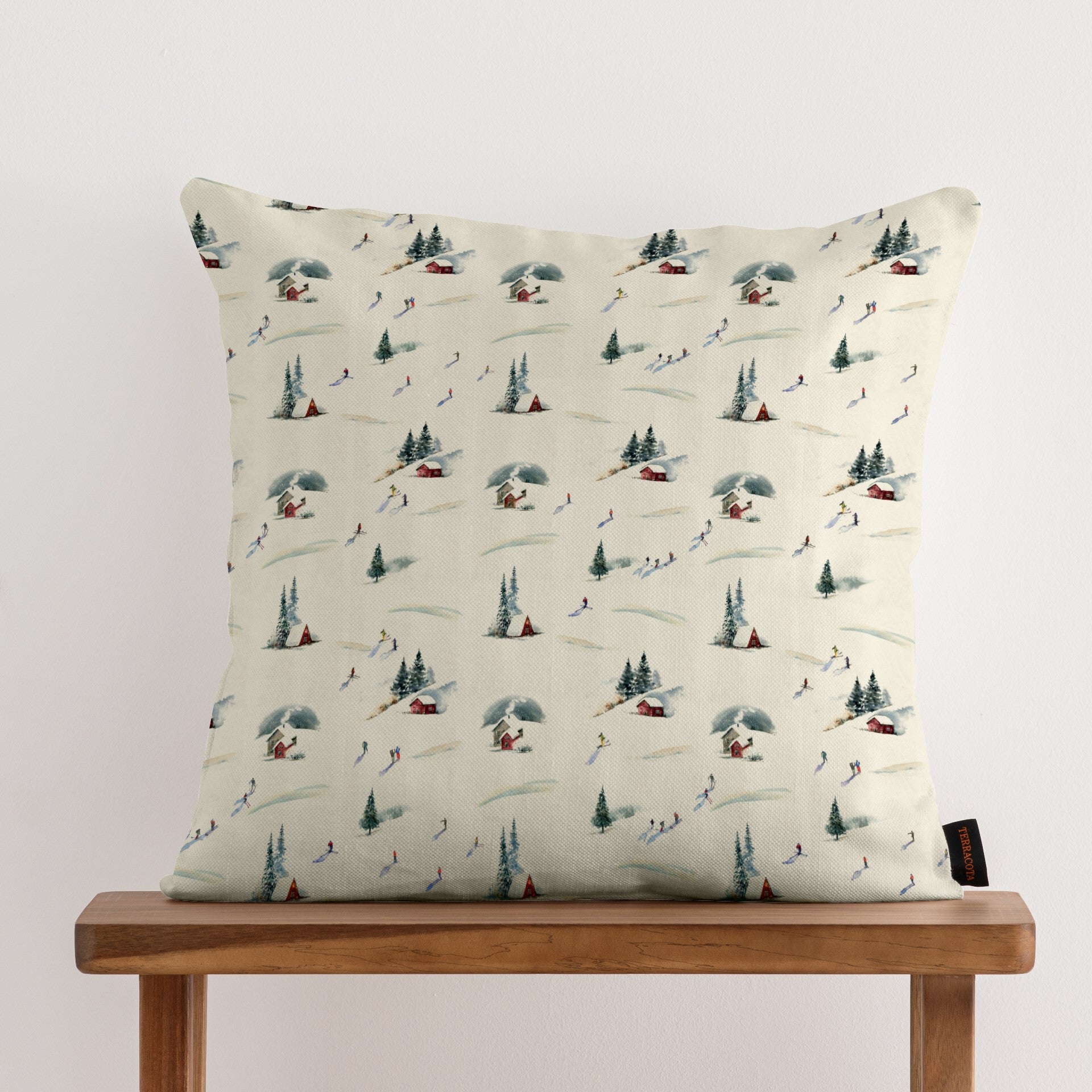 100% cotton Winter Ski cushion cover 1225 50x50 cm